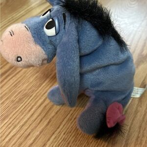 Vtg Winnie The Pooh EEYORE Plush Stuffed Animal Detachable Tail 7" ARCOTOYS